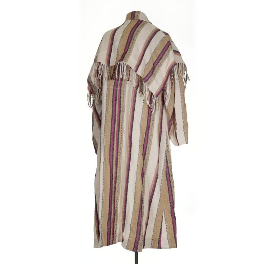 Ulla Johnson Isotta Robe Jacket Linen Striped Coat Beige Positano Small EUC - Picture 13 of 13